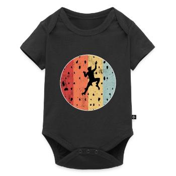 Bouldering Bouldern Artificial Climbing Sport Gift - Baby Premium short-sleeve bodysuit - black - Front