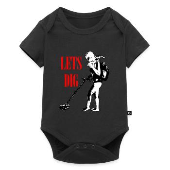 Detectorist Metal Fishing Detector Treasure Gift - Baby Premium short-sleeve bodysuit - black - Front