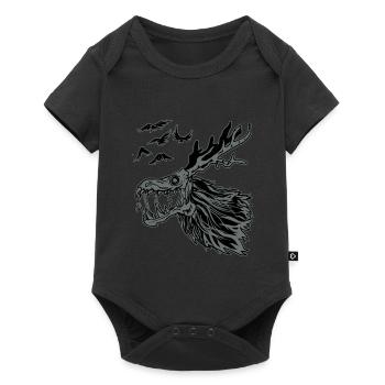 Wendigo Monster Demon Cryptid Animal Beast Gift - Baby Premium short-sleeve bodysuit - black - Front
