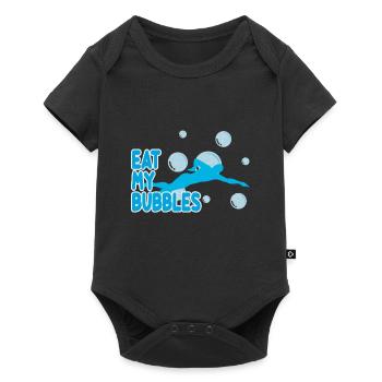 Natation Natation Nageur Piscine Mer Lac Splashing Gift - Body à manches courtes Premium Bébé - noir - Devant