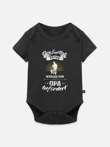 Vater Opa Enkel Enkelkind - Baby Premium Kurzarmbody - Schwarz