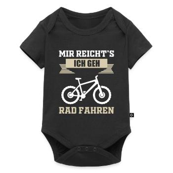 Cycliste cyclisme - Body à manches courtes Premium Bébé - noir - Devant