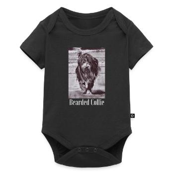 Bearded Collie - Baby Premium short-sleeve bodysuit - black - Front