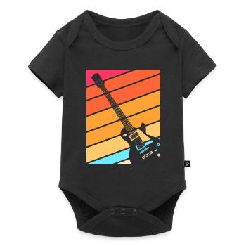 Guitar Guitarist Electric Guitar Gift - Baby Premium short-sleeve bodysuit - black - Front