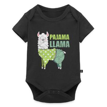 Alpaca Pajama Llama - Baby Premium short-sleeve bodysuit - black - Front