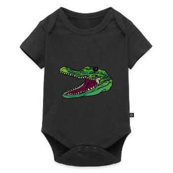 Crocodile Alligator Animal Living Cell Study Gift - Baby Premium short-sleeve bodysuit - black - Front