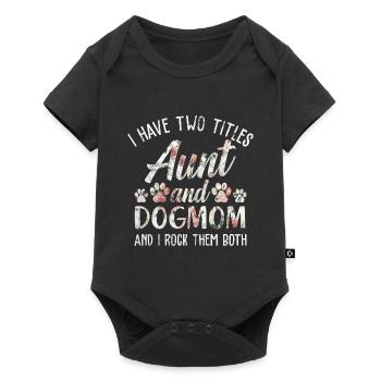 aunt - Baby Premium short-sleeve bodysuit - black - Front