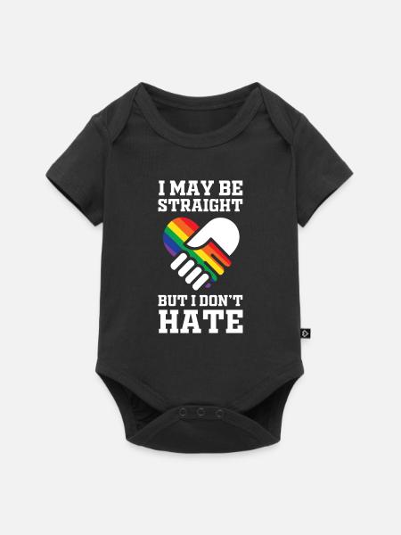 LGBT Homosexuell - Baby Premium Kurzarmbody - Schwarz