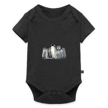 Penguins Bird Sea Ocean Life Aquatic Animal Gift - Baby Premium short-sleeve bodysuit - black - Front