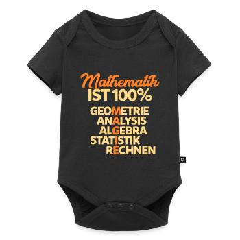 Mathematik - Baby Premium Kurzarmbody - Schwarz - Vorne