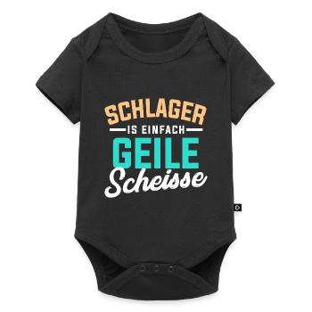 Schlager - Baby Premium Kurzarmbody - Schwarz - Vorne