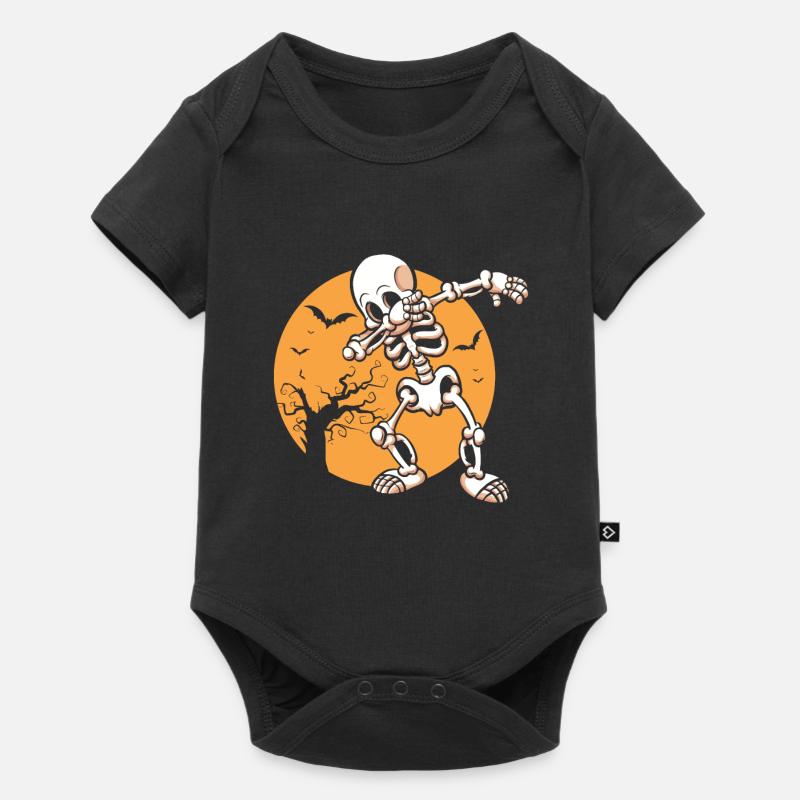 Squelette d'halloween - Body à manches courtes Premium Bébé - noir