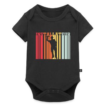 Installer Retro - Baby Premium short-sleeve bodysuit - black - Front