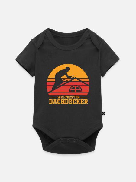 Dachdecker Dachdecker Dachdecker - Baby Premium Kurzarmbody - Schwarz