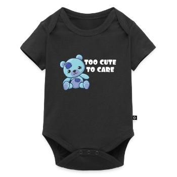 Adorable cadeau mignonne cadeau Je suis trop mignonne pour m'occuper de Sassy - Body à manches courtes Premium Bébé - noir - Devant
