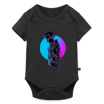 Cyborg Girl Robot Robotics Rover Android Robo Cadeau - Body à manches courtes Premium Bébé - noir - Devant