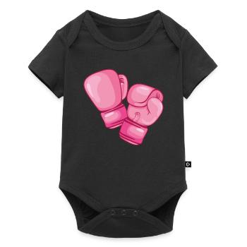 Boxing Fist Fight Pink Boxing Punch Gift - Baby Premium short-sleeve bodysuit - black - Front