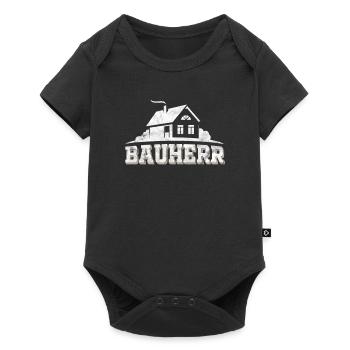 Bauherr Hausbau Bauleiter - Baby Premium Kurzarmbody - Schwarz - Vorne