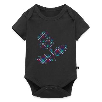Écosse cadeaux écossais chardon écossais cadeau tartan - Body à manches courtes Premium Bébé - noir - Devant