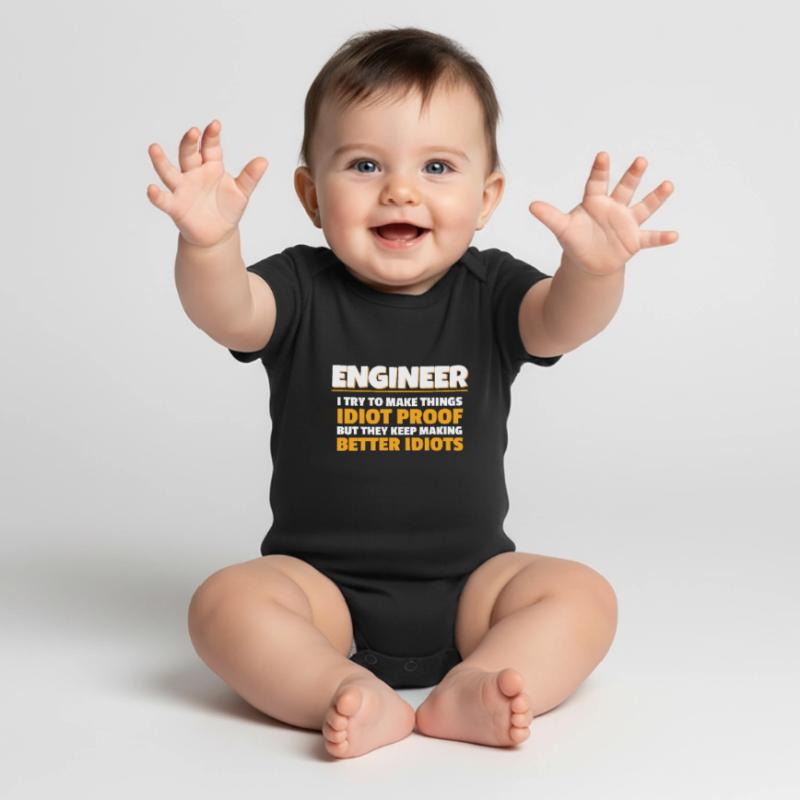 Engineering Gift Engineer I Try To Make Things Baby Premium short-sleeve bodysuit