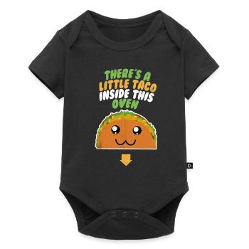 Baby Announcement Funny Pregnancy Reveal Gift - Baby Premium short-sleeve bodysuit - black - Front