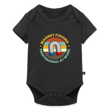 Magnet Fishing Proffesional At Work Treasure Hunt - Baby Premium short-sleeve bodysuit - black - Front