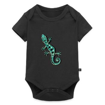 Gecko motifs Gekko gift idea Gecko lizard Asia - Baby Premium short-sleeve bodysuit - black - Front