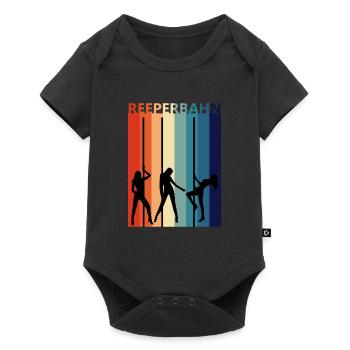 Reeperbahn Vintage rétro Hambourg Kiez Strip - Body à manches courtes Premium Bébé - noir - Devant
