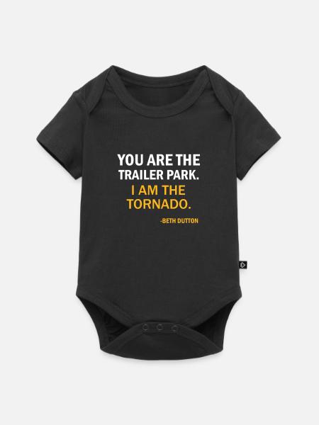 Yellowstone Dutton Ranch - Premium kortærmet baby-body  - sort