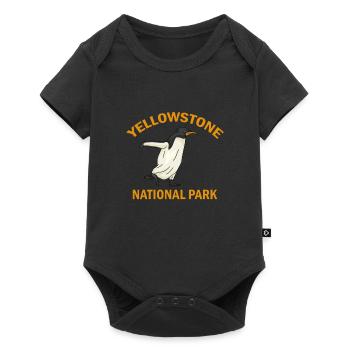 Penguin in Yellowstone National Park - Baby Premium short-sleeve bodysuit - black - Front