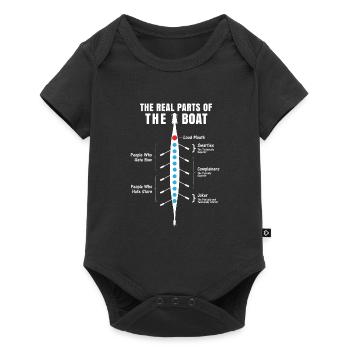Rowing fitness water sports for rowers - Baby Premium short-sleeve bodysuit - black - Front