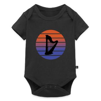 harpe - Body à manches courtes Premium Bébé - noir - Devant