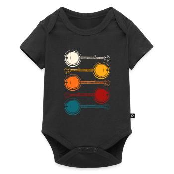 banjo - Baby Premium short-sleeve bodysuit - black - Front