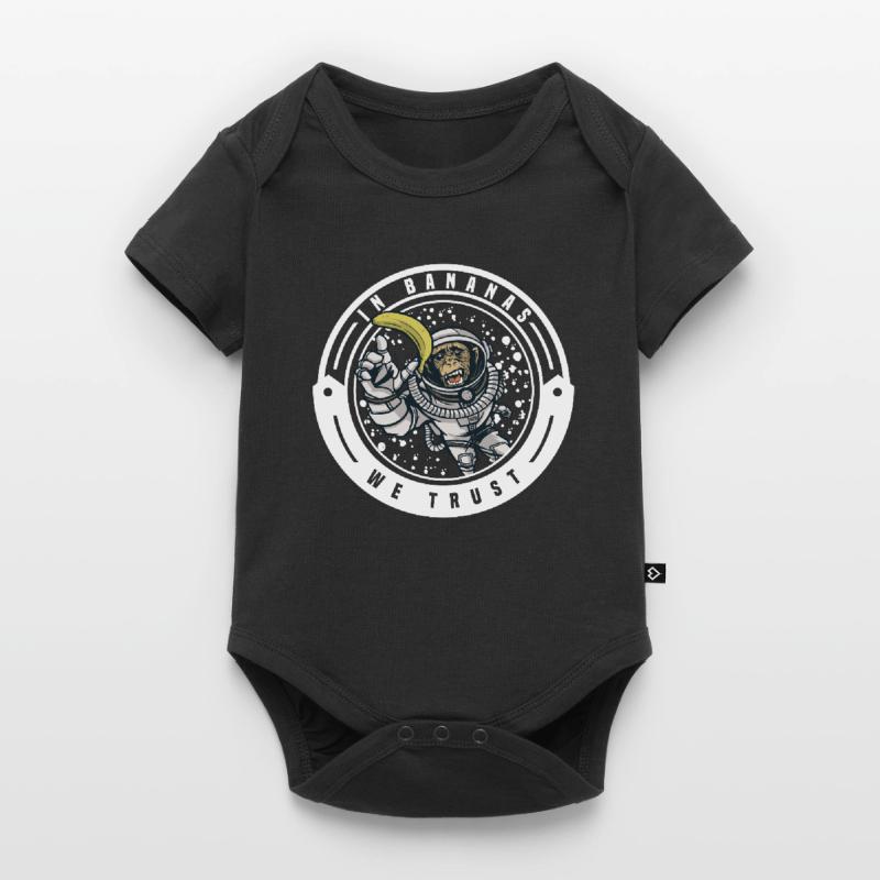 Monkey chimpanzee monkey monkey monkeys banana monkey monkey monkey Baby Premium short-sleeve bodysuit