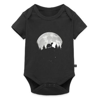 Turtle In Front of the Moon - Baby Premium short-sleeve bodysuit - black - Front