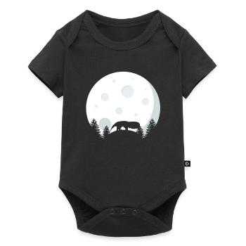 Fourmilière Avant la pleine lune - Body à manches courtes Premium Bébé - noir - Devant