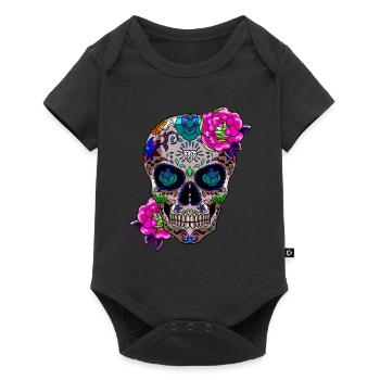 Sugar Skull Day Of The Dead Gift - Baby Premium short-sleeve bodysuit - black - Front