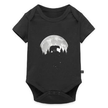 bear - Baby Premium short-sleeve bodysuit - black - Front