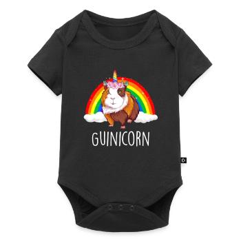 Cobaye Licorne Guinée Pig Guinicorn - Body à manches courtes Premium Bébé - noir - Devant