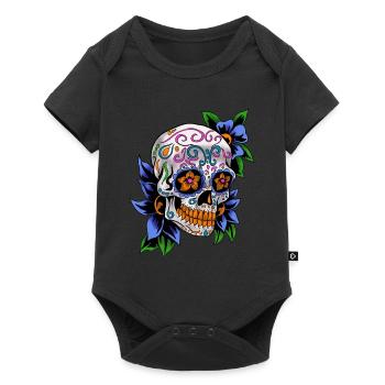 Sugar Skull Day Of The Dead Gift - Baby Premium short-sleeve bodysuit - black - Front