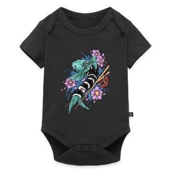 Sushi Koi Japanese Fish Food Asian Sushi Gift - Baby Premium short-sleeve bodysuit - black - Front