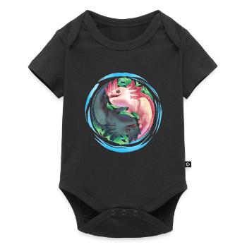 Axolotl Ying Yang - Body à manches courtes Premium Bébé - noir - Devant