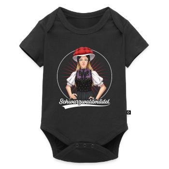 Black Forest girl Irma - Baby Premium short-sleeve bodysuit - black - Front