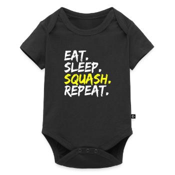 Eat Sleep Squash Repeat Squash Trainer Gift Idea - Baby Premium short-sleeve bodysuit - black - Front