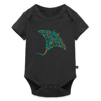 Manta raie cadeau - Body à manches courtes Premium Bébé - noir - Devant