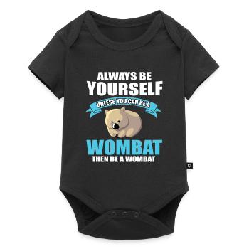 Wombat - Body à manches courtes Premium Bébé - noir - Devant