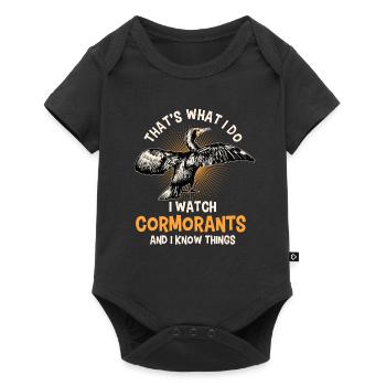 Cormorant Saying For Ornithologists - Baby Premium short-sleeve bodysuit - black - Front