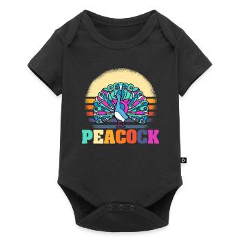 Paon - Body à manches courtes Premium Bébé - noir - Devant