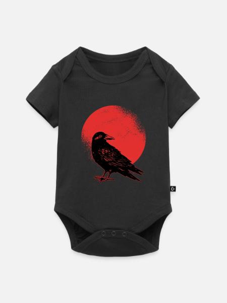 Rabe - Baby Premium Kurzarmbody - Schwarz
