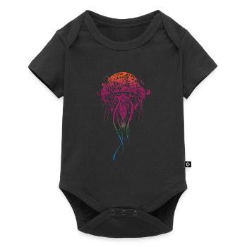 Méduse cadeau de feu - Body à manches courtes Premium Bébé - noir - Devant